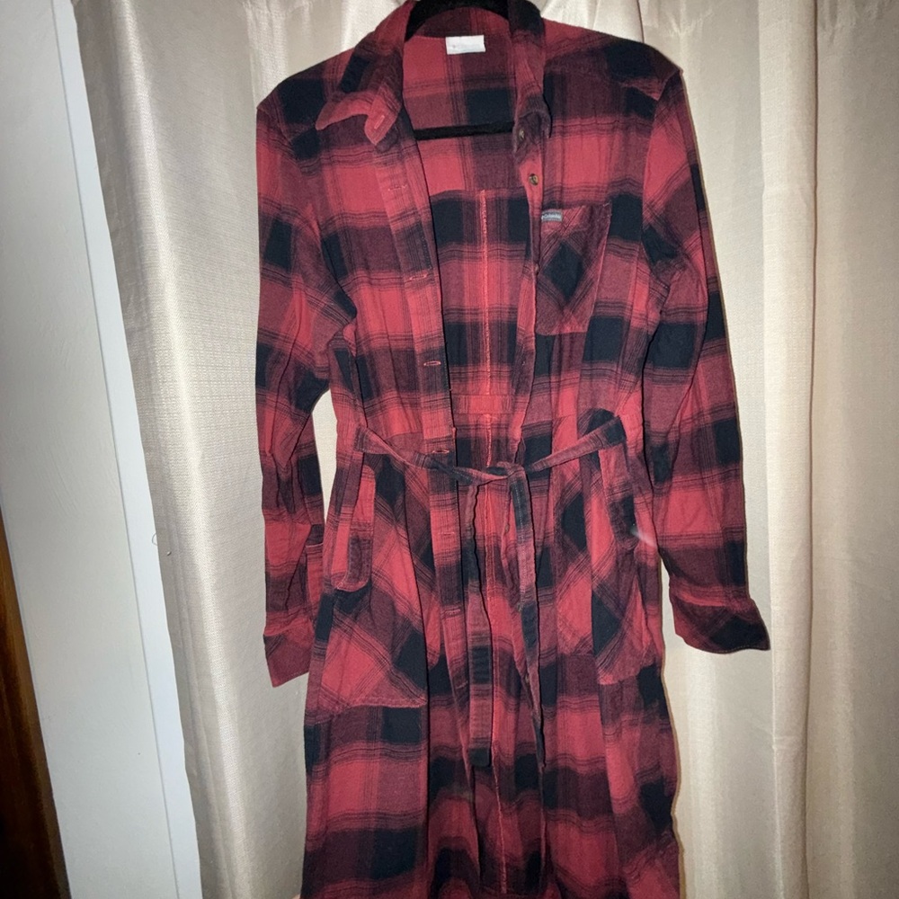 Columbia Plaid Belted Women's Dress